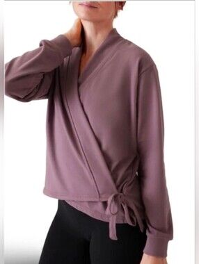 Athleta Retroterry Wrap Sweatshirt